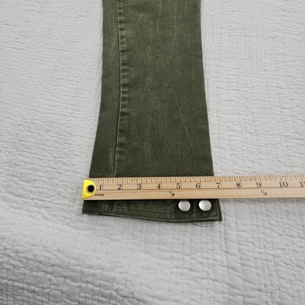 Forever 21 Men Cargo Pants 34x30 Army Green Straight Leg 8 Pockets Well Made EUC